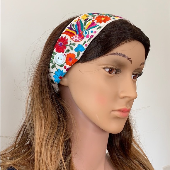 Combo Face Mask and Headband with Buttons for Mask - Picture 6 of 9